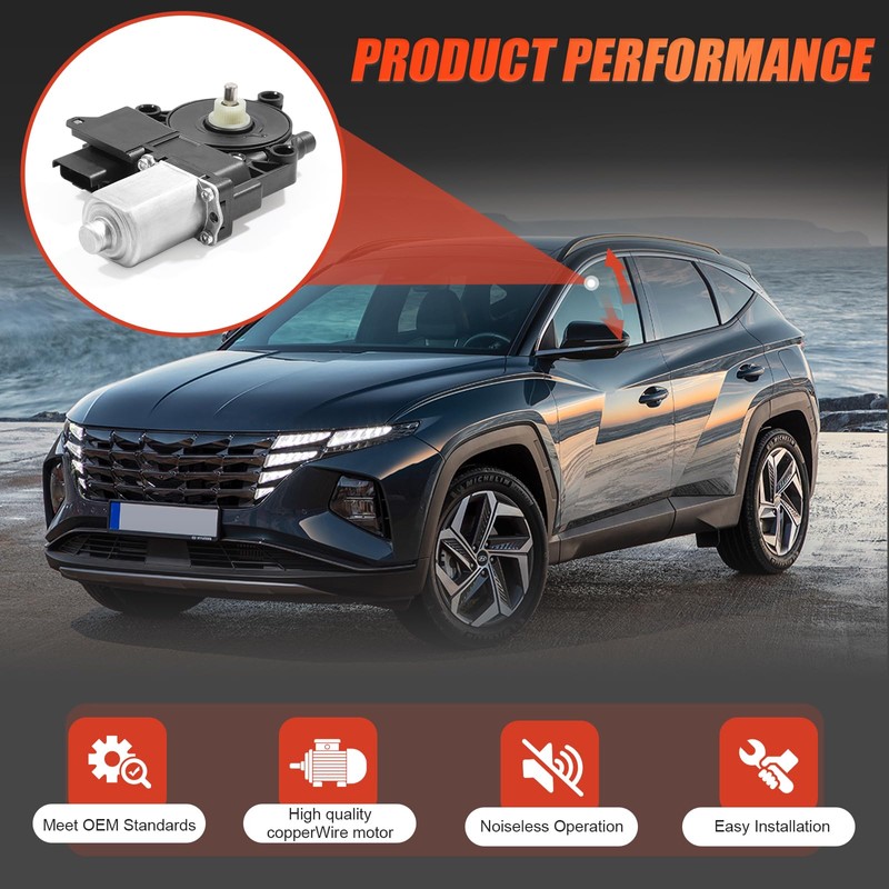 CCNLHZM Power Window Lift Motor Compatible with Hyundai Tucson 2016