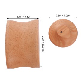 HEALLILY Headset Holder Wall Mount Wooden Headphone Hanger Headphones Wall Holder Punch Free for Wall Headphones Hanging Stand