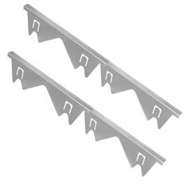 GLOMAXLY Stove Gap Covers Silver 2 Pack, Adjustable Retractable Stove Gap Filler 13.8" to 27.5" Length, Stainless Steel Range Trim Kit for Kitchen Stove Top & Counter Gap Protection