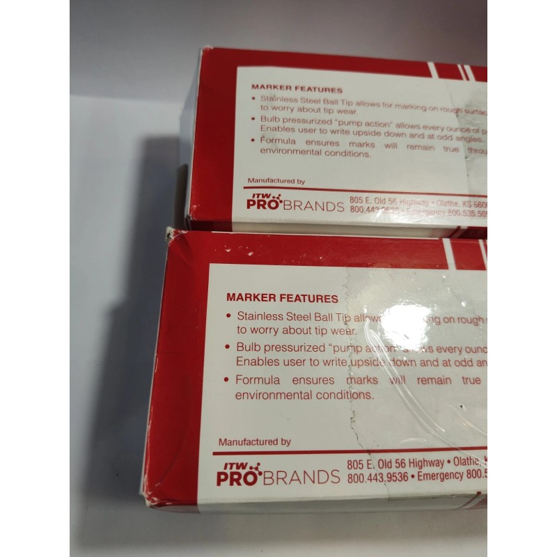 Dykem NEW!! DYKEM Permanent Industrial Marker, Ink-Based, Black, Medium, 16003,