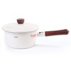Ejiri enamel pot, 18 cm, white/induction combined, Ejiri enamel pot, 18 pieces, [white] / 에지리 법랑냄비 18cm 편수 화이트/ 인덕션 겸용, 에지리 법랑냄비 18편수 [화이트]