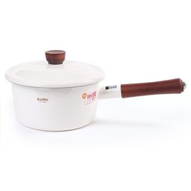 Ejiri enamel pot, 18 cm, white/induction combined, Ejiri enamel pot, 18 pieces, [white] / 에지리 법랑냄비 18cm 편수 화이트/ 인덕션 겸용, 에지리 법랑냄비 18편수 [화이트]