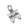 Sterling Silver Turquoise Inlay Small Butterfly Charm