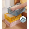 EURXLQ Pack of 4 Folding Boxes, White, 15 x 10