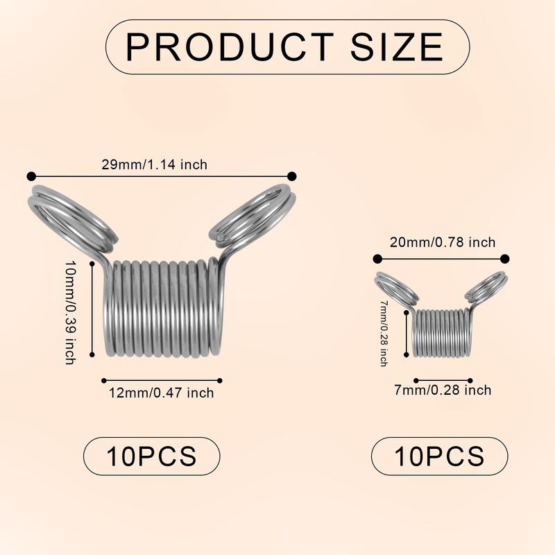 Bead Stopper Set, 10 Large and 10 Small Bead Stoppers