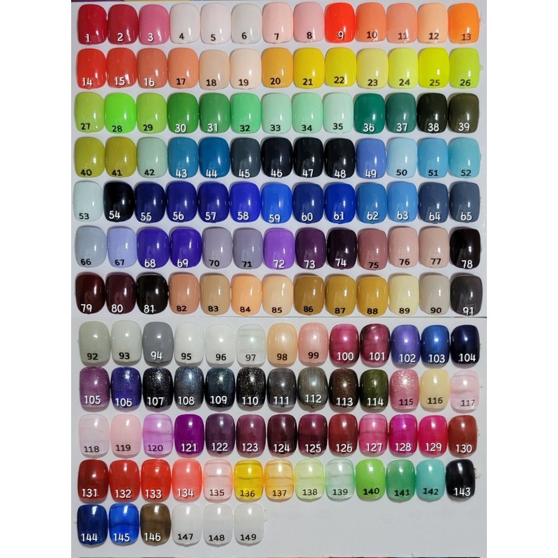 1+1 one-color handmade nail tips, pedi tips - Almond S