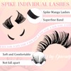 Lash Clusters 80D+100D Eyelash Clusters 10-18mm Spikes Lash Clusters 14-20mm