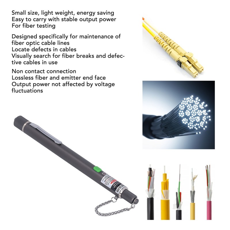 Visual Fault Locator 20KM Fiber Optic Cable Tester Source Meter