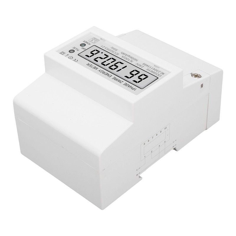 Electricity Meter 1 Phase 2 Wire LCD AC 5A 100A