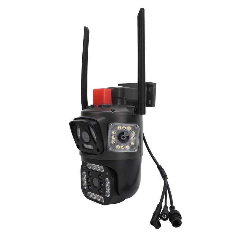 Triple Lens Security Camera 8MP 4K Full Color Night Vision