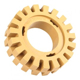 Rubber Wheel Eraser, Decal Remover Wheel, 1 PC 100mm 4in Grinding and Polishing Zigzag Teeth Shape Rubber Wheel