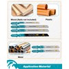 EXFEIN 50-piece Jigsaw Blades for Metal and Softwood Plywood, Professional