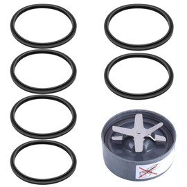 6 pcs Replacement Parts Gaskets with Lip Compatible with 600w 900w NutriBullet Extractor Blender