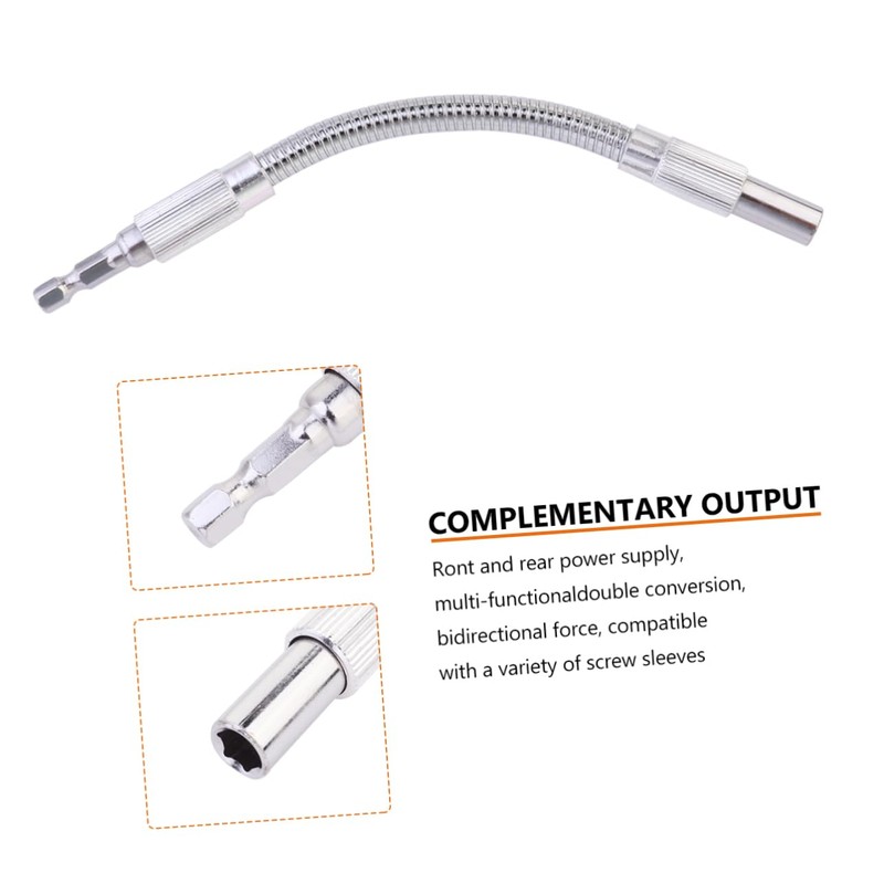 Operitacx Screwdriver Soft Shaft Rod Power Tool Accessories Extension Flexible