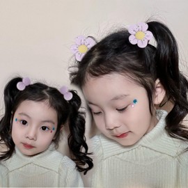 BIANHUAN Kids Hair Rubber Bows, Set of 10, Hair Accessories, Kids, Toddler, Baby Hairband, Girls, Cute, Stylish, Hair Closure, Hair Ornament, Present, Gift, Return, Birthday