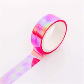 SUPVOX 12 Rolls Rainbow Coloured Masking Tape Decorative Craft Waterproof Iridescent DIY Tape for Art DIY Office Supplies