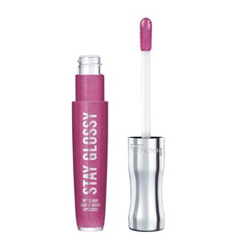 Rimmel Stay Glossy Lip Gloss - Non-Sticky and Lightweight Formula for Lip Color and Shine - 185 Grapevine Groove, .18oz