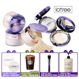 2-piece makeup set: Lotus Loose Powder No. 23 + Rosa Centifolia Triple Cake (free) Puff 2 / 광채(화사한) 메이크업2종세트로트리루스파우더23호+로사 센티폴리아 트리플케익(증정)퍼프2