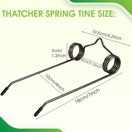 Kaberalty 43783 Dethatcher Spring Tine Replacement 16 Pack