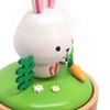 LILYXIN Christmas Decor Rabbit Music Box, Bunny Wooden Mechanical Musical