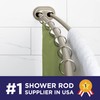 Zenna Home Rustproof Double Curved Shower Curtain Rod, No Drill