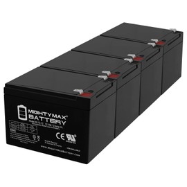 Mighty Max Battery 12V 12Ah F2 Razor Battery fits MX500 MX650, W15128190003-4 Pack