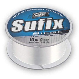 Sufix Siege 8 lb (Clear, Size- 330 YD Spool)