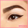 Liquid Eyeliner, 2-in-1 Dual-Ended Waterproof Eyeliner, Brown 2 Pack
