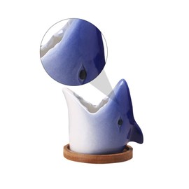 DOITOOL Indoor Planters Small Succulent Planter Succulent Pots Blue Ceramic Animal Mini Flowers Pots Pen Pencil Makeup Brush Holder for Home Office Desk Decoration Flower Pots Indoor