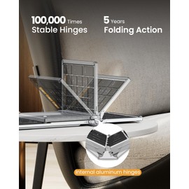 ProtoArc Foldable Keyboard and Mouse, XKM01 True Full-Size Folding Wireless Keyboard Mouse for Business Travel, a Portable Office Suite On-The-Go, Compatible with Laptop iPad Tablet - Black Silver