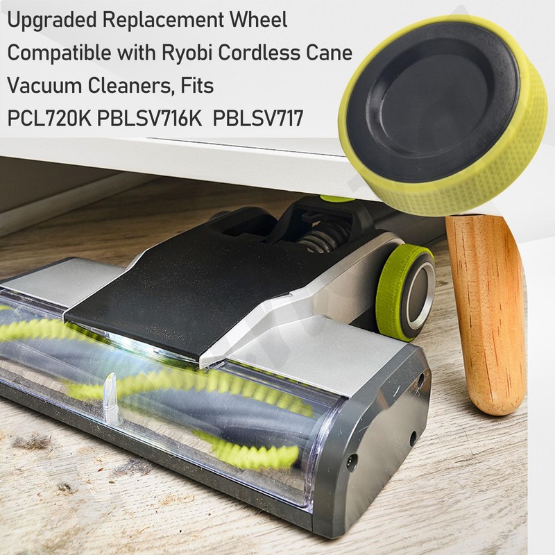 2 Pack Upgraded Replacement Cordless Vacuum Cleaner Wheels for Ryobi