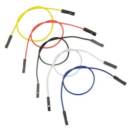XINGYHENG 150PCS 5 Colors 1Pin 2.54mm Female to Female Breadboard Jumper Wire PVC Soldering Brushless Motor Double-end Tinning Connector Cable(PCB Jump Circuit Board Cable Wire Set) 200mm