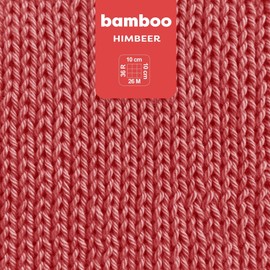 myboshi Bamboo Natural Soft Bamboo Cotton Yarn Crochet Knitting Heavy Duty 50g 125m Red (Raspberry) 3 Skeins