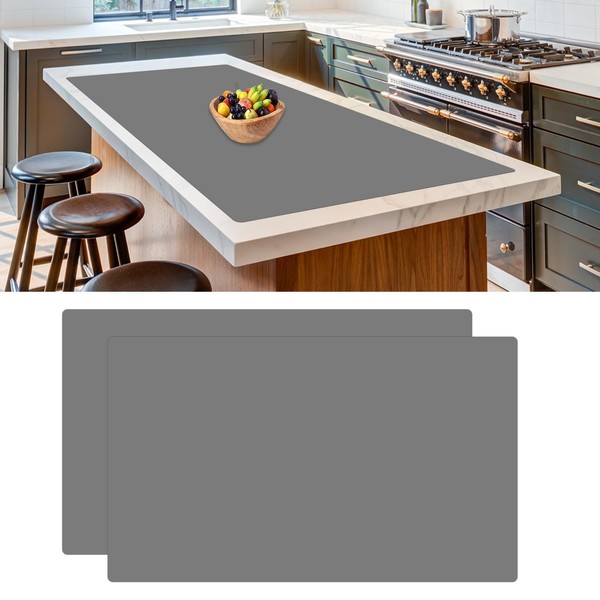 2 Pack Large Silicone Mats for Kitchen Counter, 36''x24''(90cmx60cm) Heat
