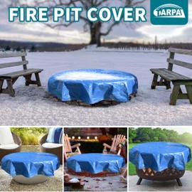 TARPAL 7ft Round Small tarp Waterproof 8mil Poly Tarps Multifunctional Tarpaulin Dust and UV Resistance Outdoor Cover for Pet House/Tent Under The tarp Etc（Blue/Black）