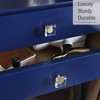 JEREVER 6 Pack Glass Crystal Knobs Brass Drawer Pull Cabinet