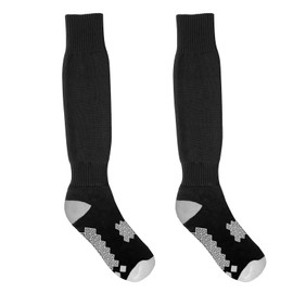 Luwint Non Slip Knee High Soccer Socks Grip Long Sport Socks, Anti-Slip Athletic Socks for Soccer Football Running Volleyball (Black)