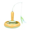 Cat Feather Toy Automatic 360 Degrees Rotating Bell Ball Stable