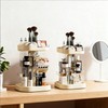 360 Spinning Rotating Makeup Organizer for Vanity with Adjustable Trays