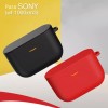 Estuchelandia Funda De Silicona Suave Con Gancho Para Sony Wf