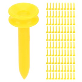 Alvinlite Golf Tees Durable Plastic Tees, 100Pcs Golfing Tees, Reduce Friction Side, Lightweight Spin More Stable Golf tees