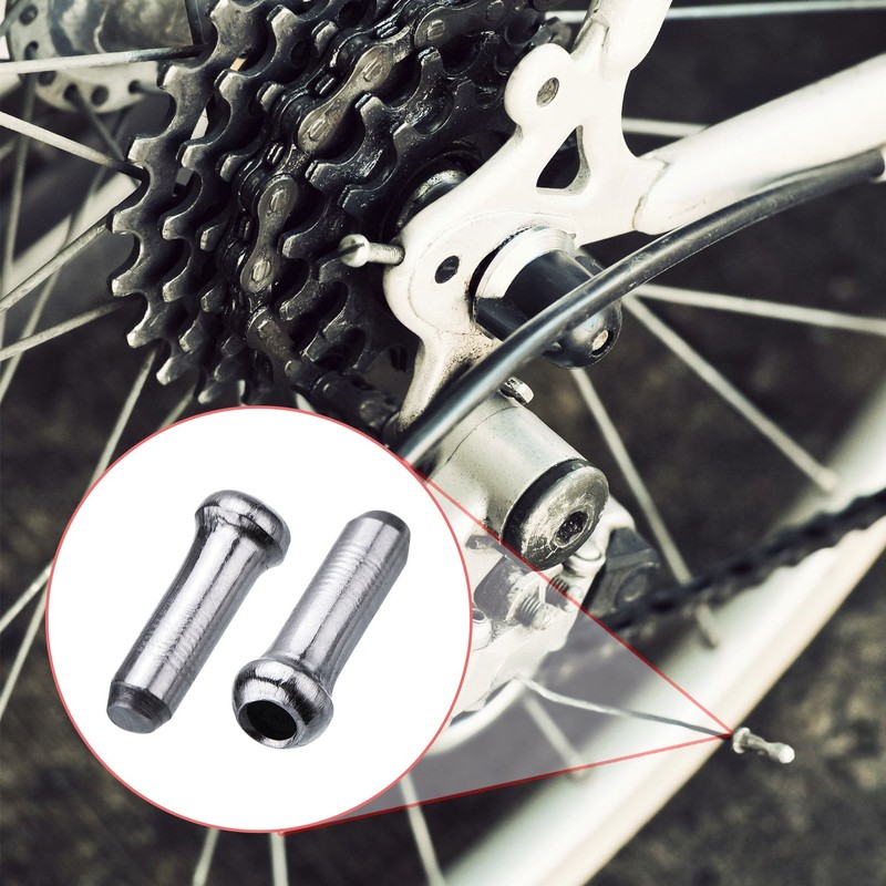 200 Pack Cable End Brake Cable Cap Cable Crimp Ends