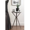 Kate and Laurel Gribben Modern Round Marble Side Table, 14