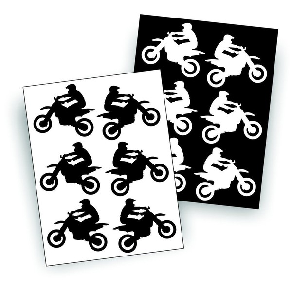 Solar Graphics USA Sheets of Decals Stickers - Motorcycle Motocross