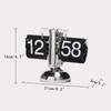 KENJIEY Flip Clock,Retro Flip Down Clock Mechanical Digital Flip Desk