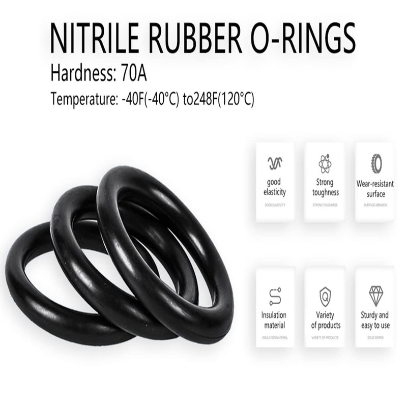 Othmro 10pcs Nitrile Rubber O-Rings, 38mm OD 33mm ID 2.5mm