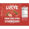 Lucy's Family Owned - Shaved Ice Snow Cone Syrup, Strawberry