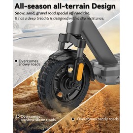 GLDYTIMES 10x2.5-6.1 Off-road Vacuum Outer Tire Replacement for Ninebot F25/ F30/ F40/ F65/ D40X/ D18W/ D28U Gotrax G4 isinwheel s9 max Electric Scooter, Replacement for 10x2.125 10x2/54-152 Tire