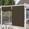 E&K Sunrise 7'W x 6'H Foldable Sun Shade Curtain Cordless