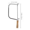 NUOBESTY 1 Set Coping Saw for Woodworking, Wooden Handle Hand